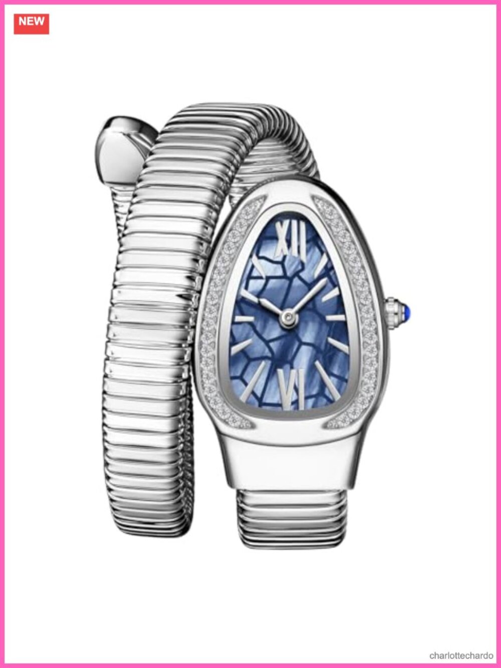 Snake Bracelet Watch Women Quartz Cuff Bangle Wristwatch